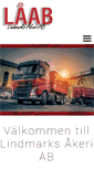 Mobile Screenshot of lindmarksakeri.se